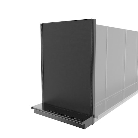 Lozier Gondola Shelving End Cap Black 48W 72H 13D P473S-EC